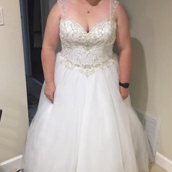 Christina Wu Dresses & Skirts - Christina Wu Wedding Dress, NWT, Bridal Size 22